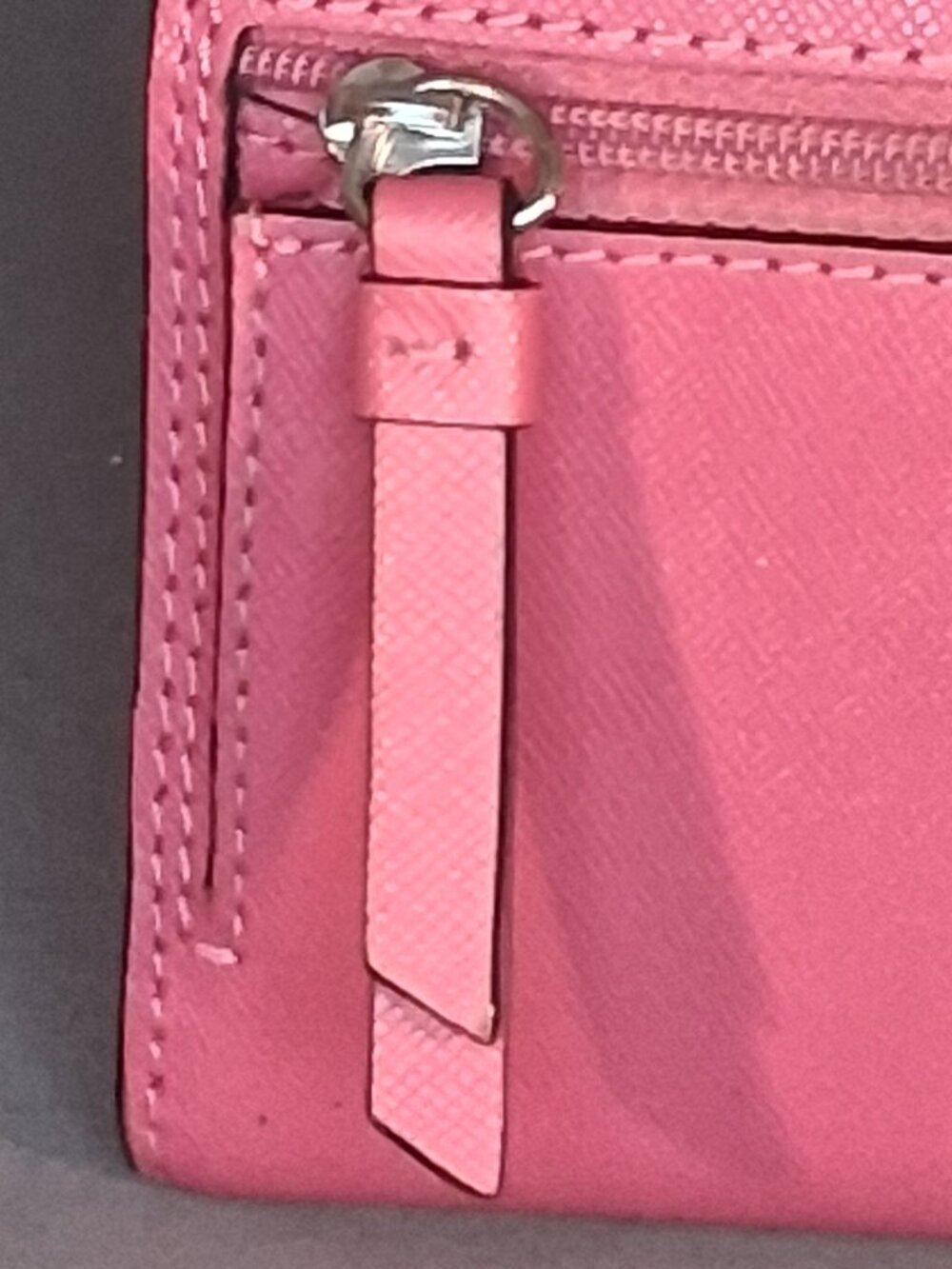 NWT Coach Pink Saffiano Leather Bow Bifold Snap Compact Wallet F53141 - Picture 4 of 13